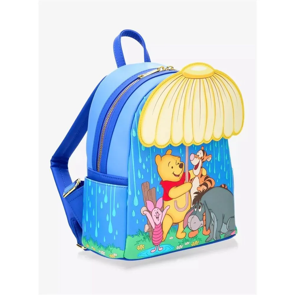 Loungefly Disney Winnie the Pooh Rainy Umbrella Scene Mini Backpack